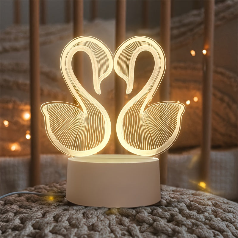 Dulcette - Modern Acrylic 3D LED Table Lamp