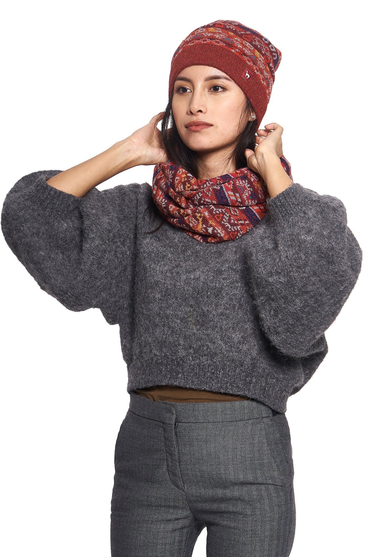 AlpacaFit - Premium Jacquard Knit Wool Beanie