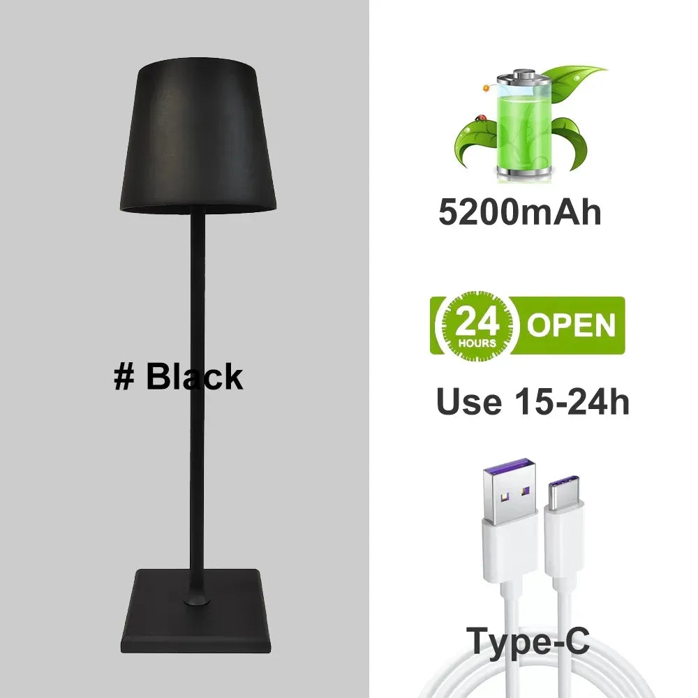LumiNova - Lampe de table en aluminium réglable pour la maison
