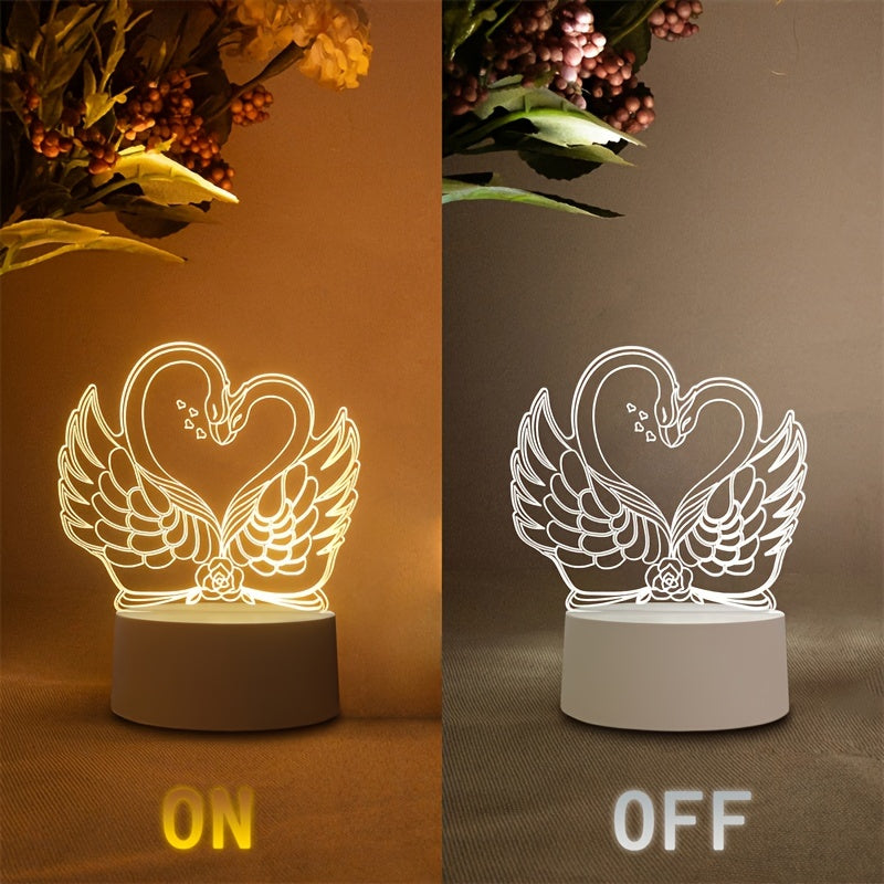SwaneLume - 3D Swan LED USB Table Lamp
