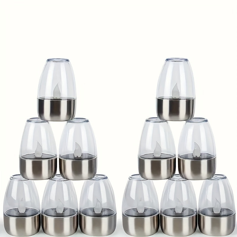 SolarCandle - Solar-Powered LED Tea Light for Decor