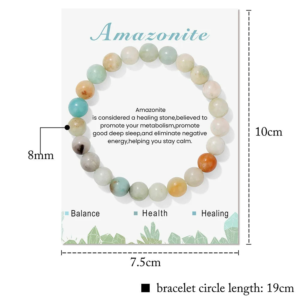Aria - Bracelet en cristaux naturels à l'énergie guérissante