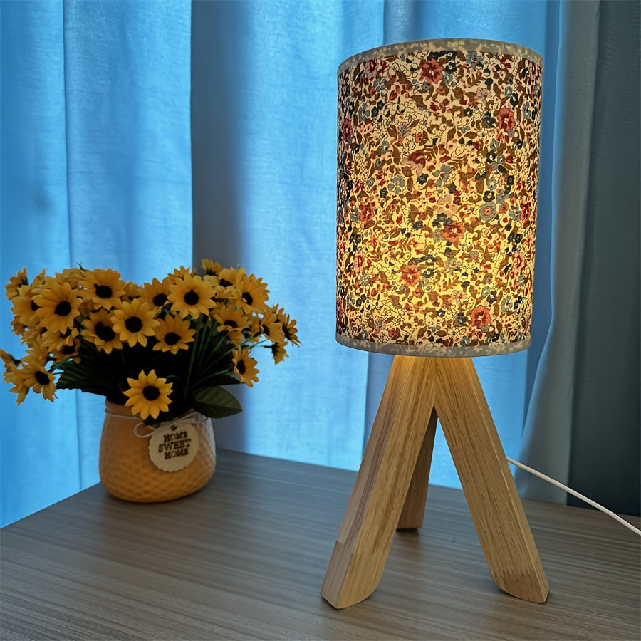 HoutLicht - Minimalist Wooden Table Lamp with USB Port