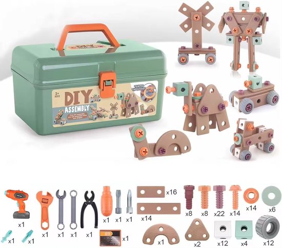 Little Handyman - 100-Piece Tool Set for Creative Kids