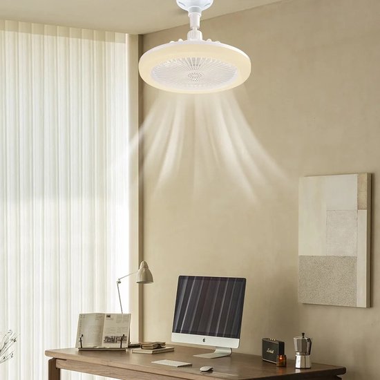 BreezeGlow Fan Light - Ventilateur de Plafond avec Télécommande