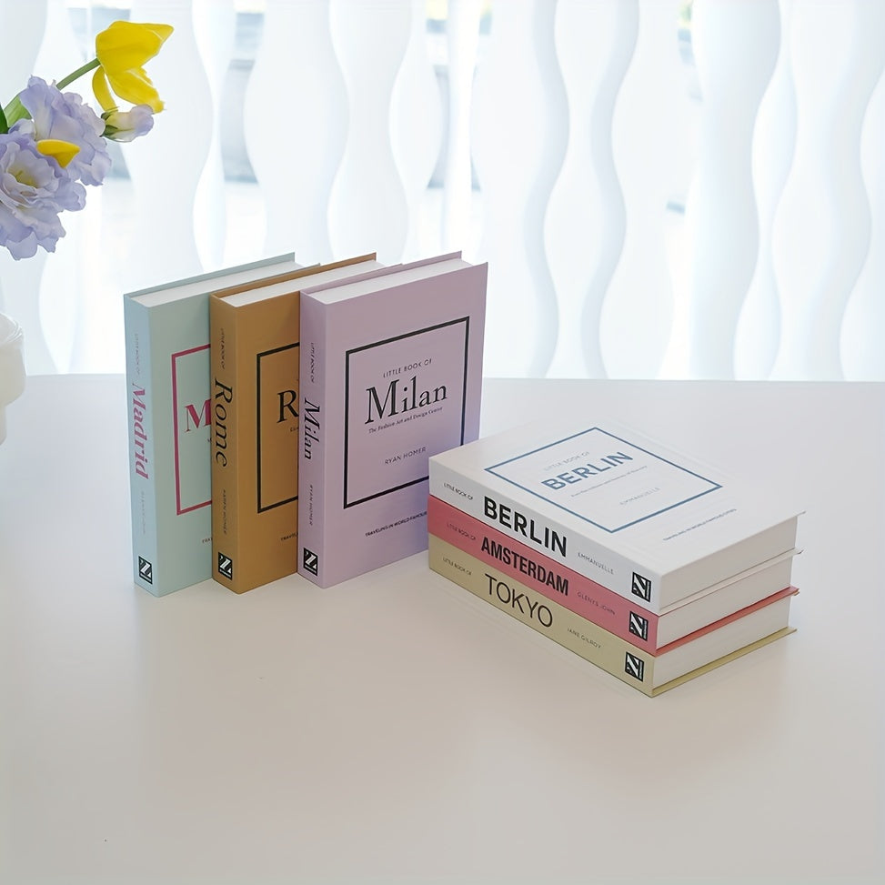 ChicBooks - Elegant Bookends with Classic Faux Books