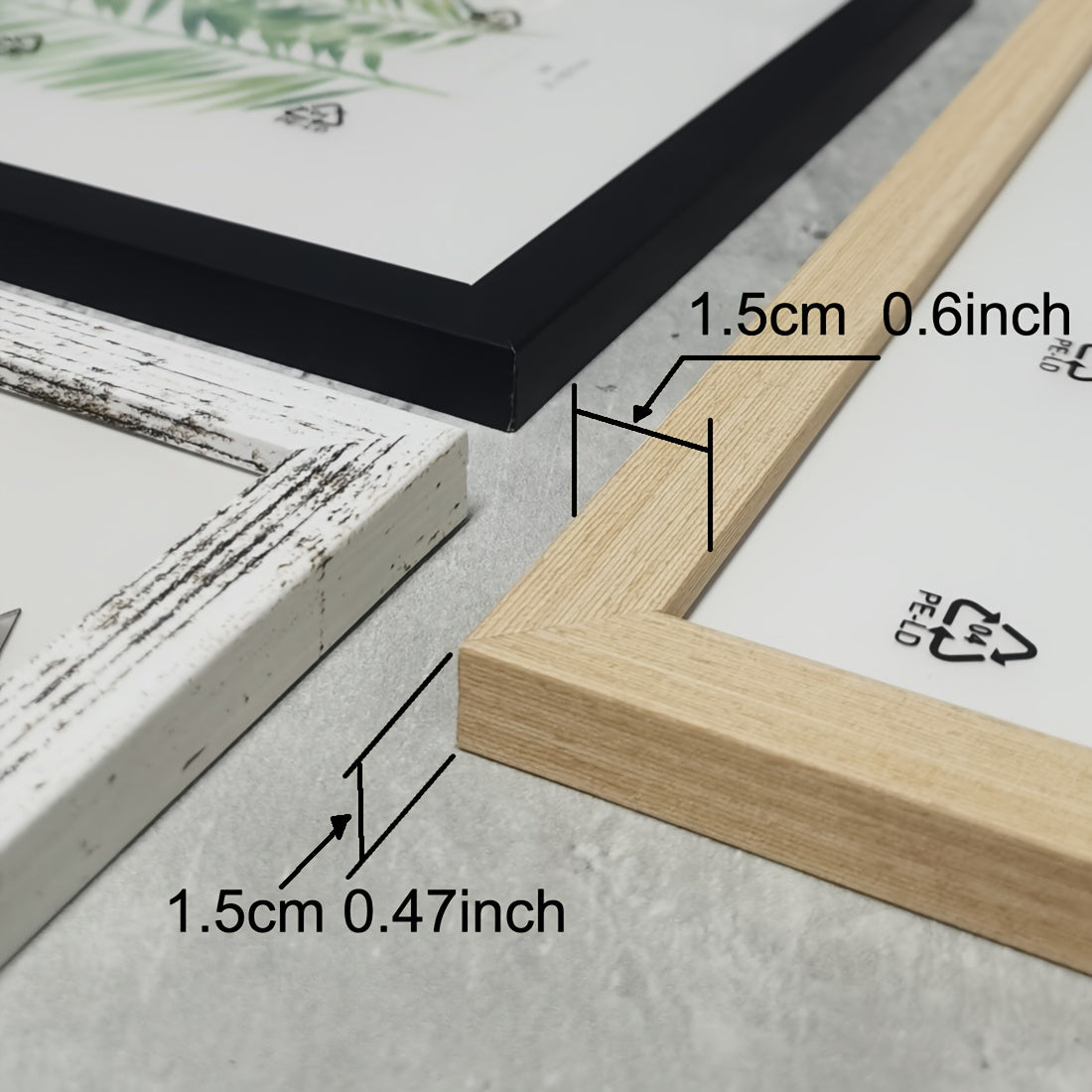 Timeless Memories - Set of 3 Wooden Photo Frames for Your Memories