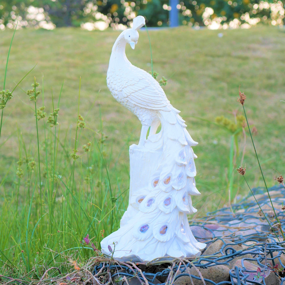 SolarPeacock - Colorful Illuminated Solar Peacock Garden Stake