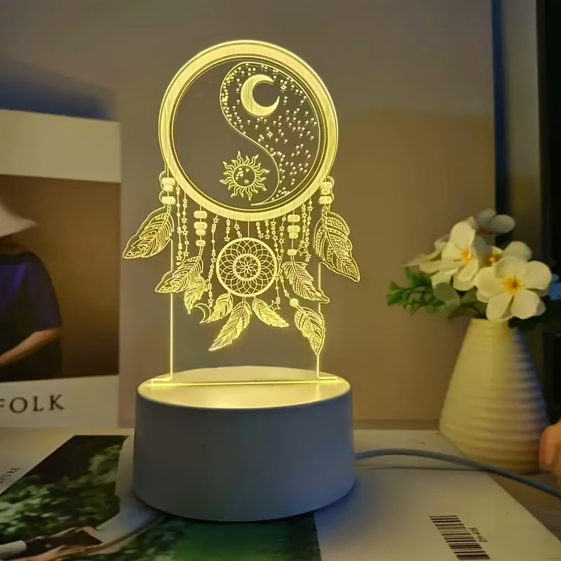 DreamCatcherGlow - 3D Dreamcatcher USB LED Night Light