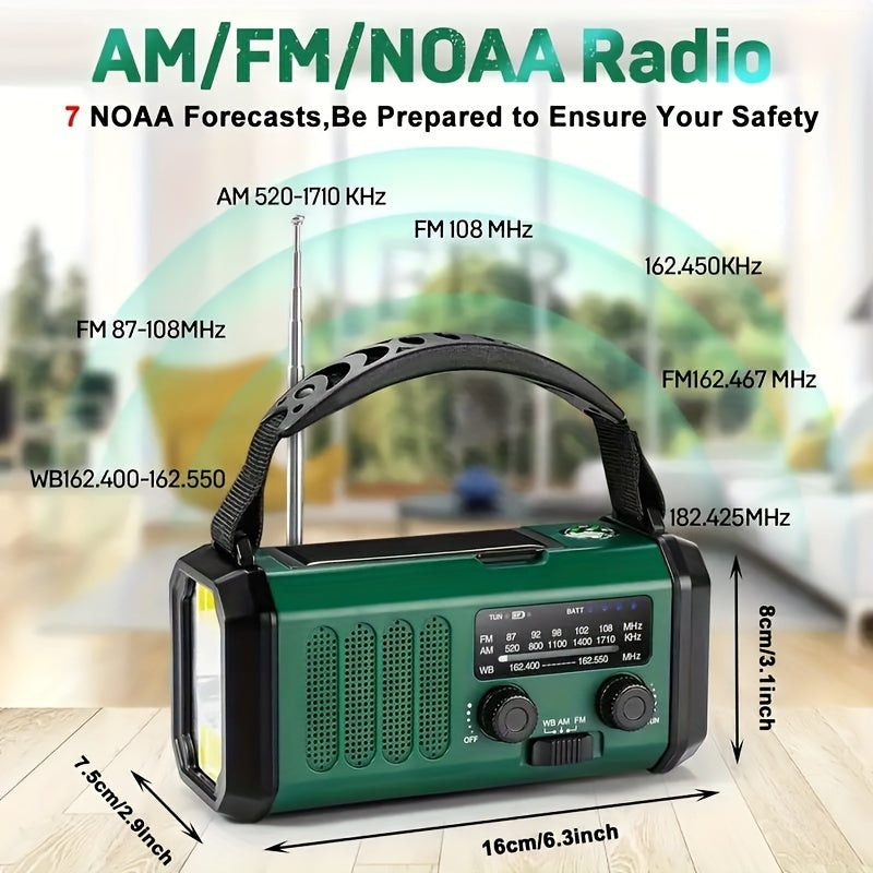 SurvivorPower - Radio d'urgence multifonction résistante