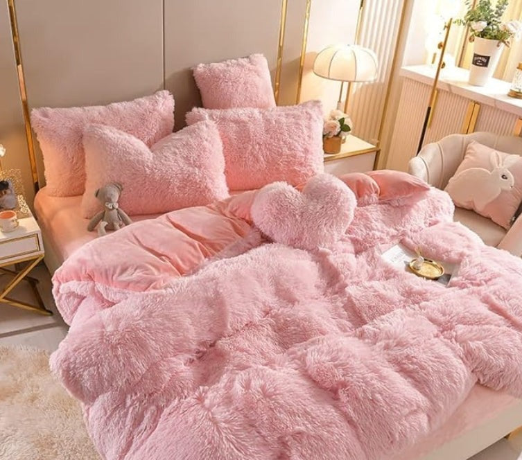 ZinoPlush - Soft Plush Bedding Set with Zipper Closure