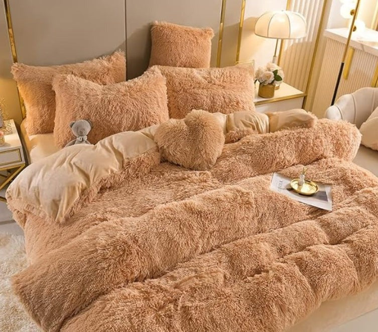 ZinoPlush - Soft Plush Bedding Set with Zipper Closure