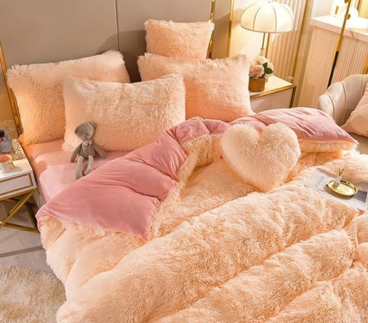 ZinoPlush - Soft Plush Bedding Set with Zipper Closure
