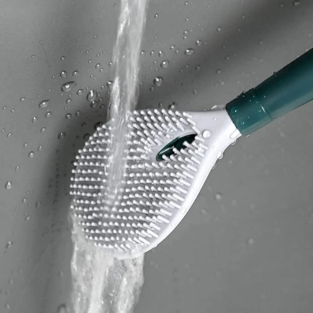 BristleFlex - Flexible Toilet Brush with Built-In Cleaner Dispenser