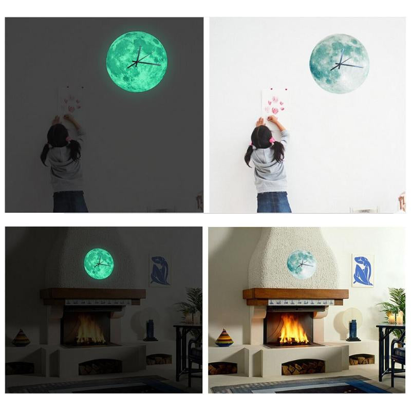 MoonLight - Luminous Moon Wall Clock for Enchanting Evenings