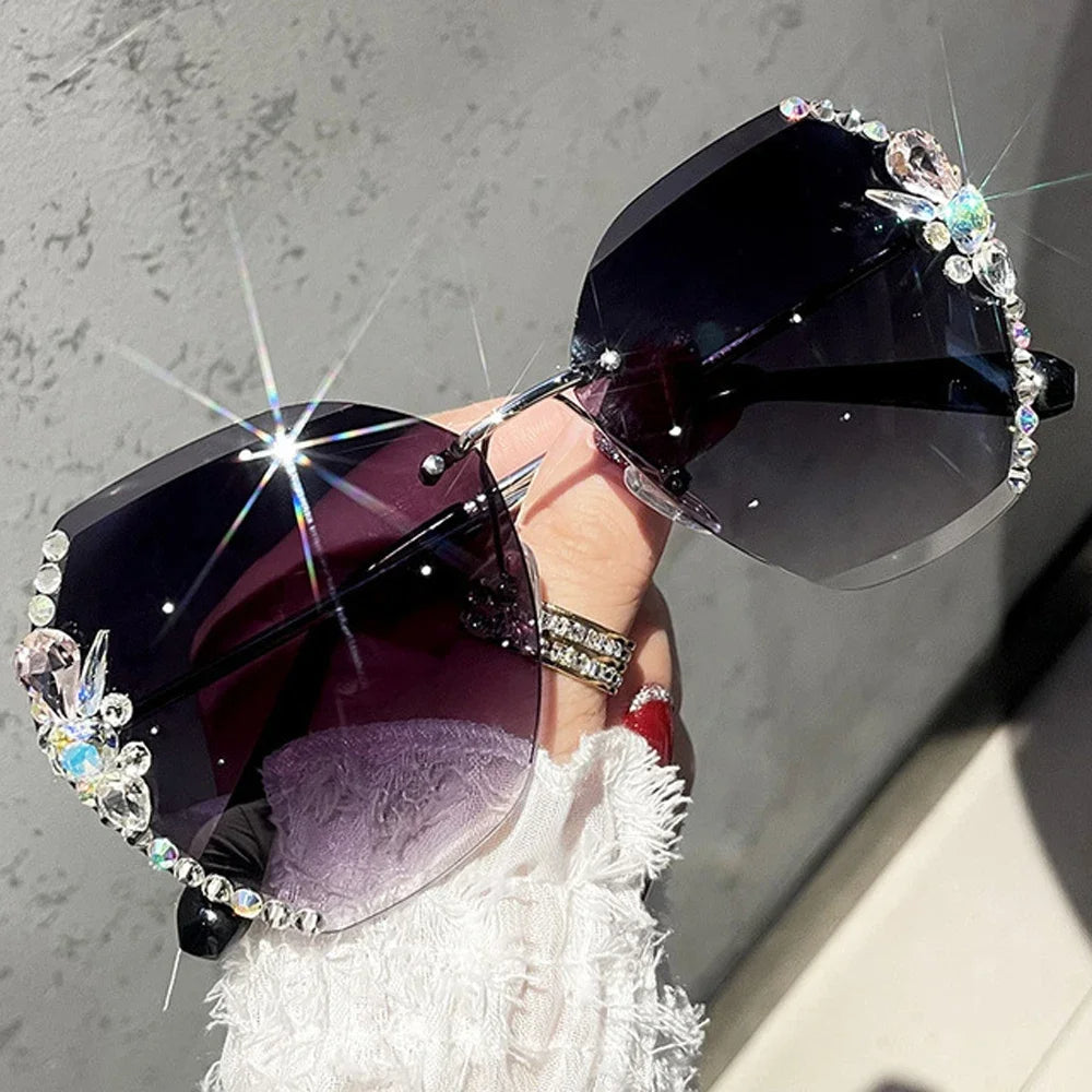 AyaVision - Lunettes de Soleil Vintage Sans Monture