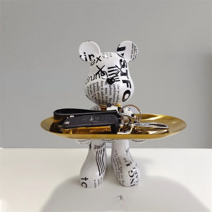 BearArt - Sculpture d'ours élégante pour la décoration intérieure