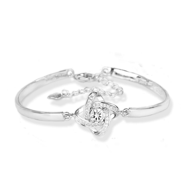 Bracelet Nœud d'Amour - Argent 925 Réglable et Styél