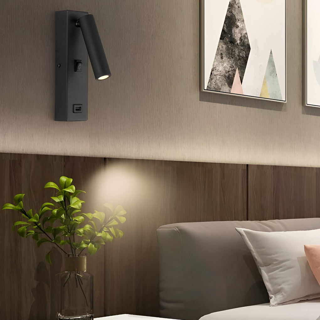 ArtiLicht - Adjustable LED Wall Sconce with USB Charging Port