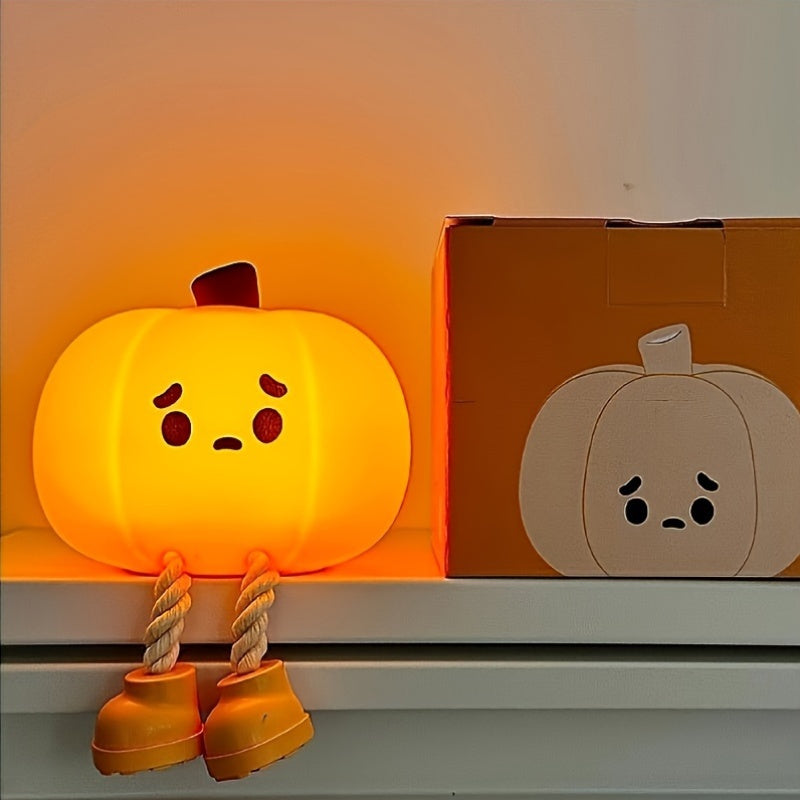 PumpkinGlow Light - Rechargeable USB LED Pumpkin Night Light