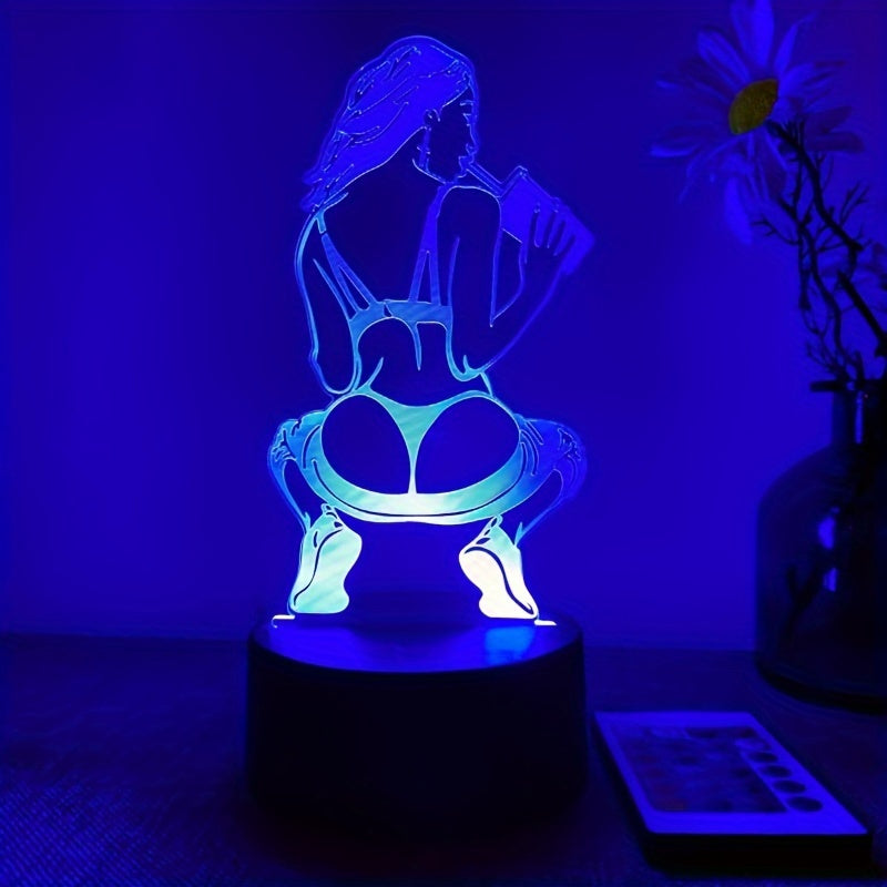 DecoLamp - 3D Table Lamp with 16 Colors and Remote Control