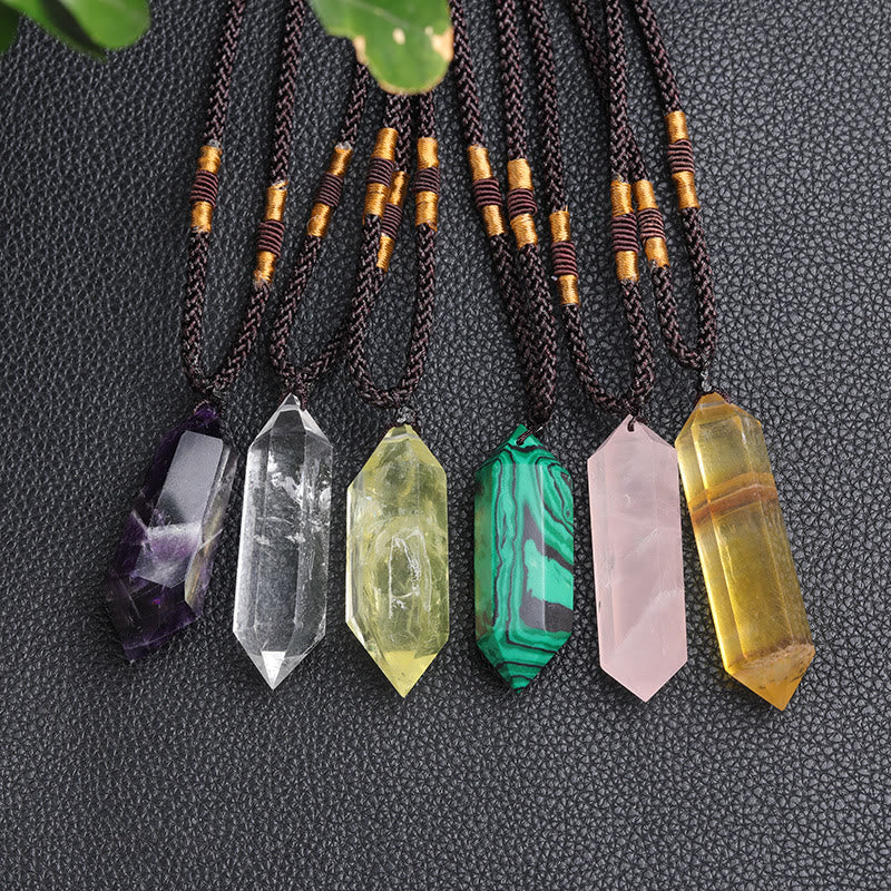 Lyra - Collier cristal améthyste guérissant naturel