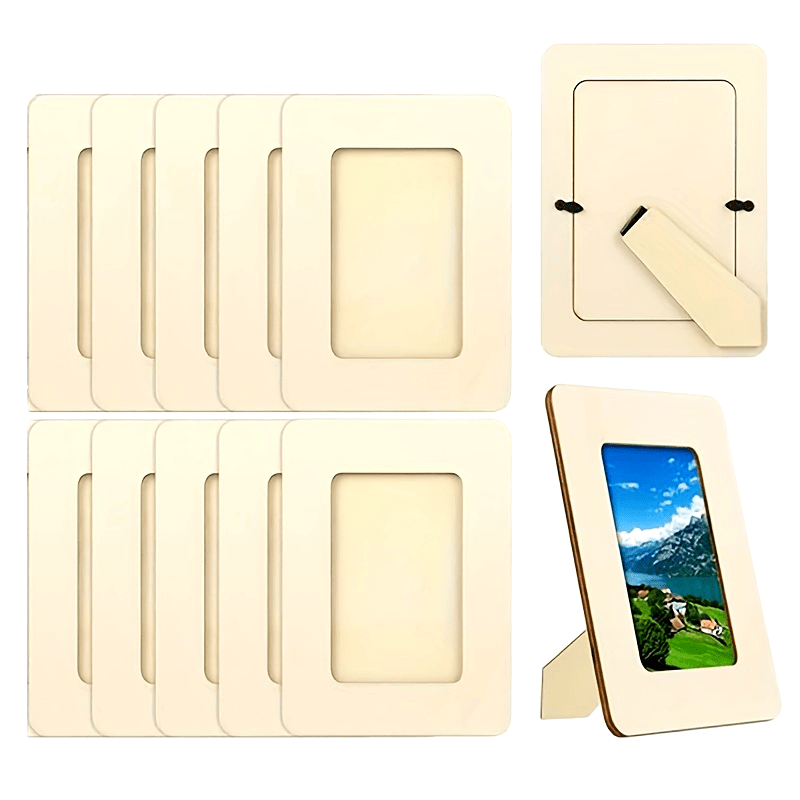 MemoryWood - Set of 10 Modern Wooden Photo Frames