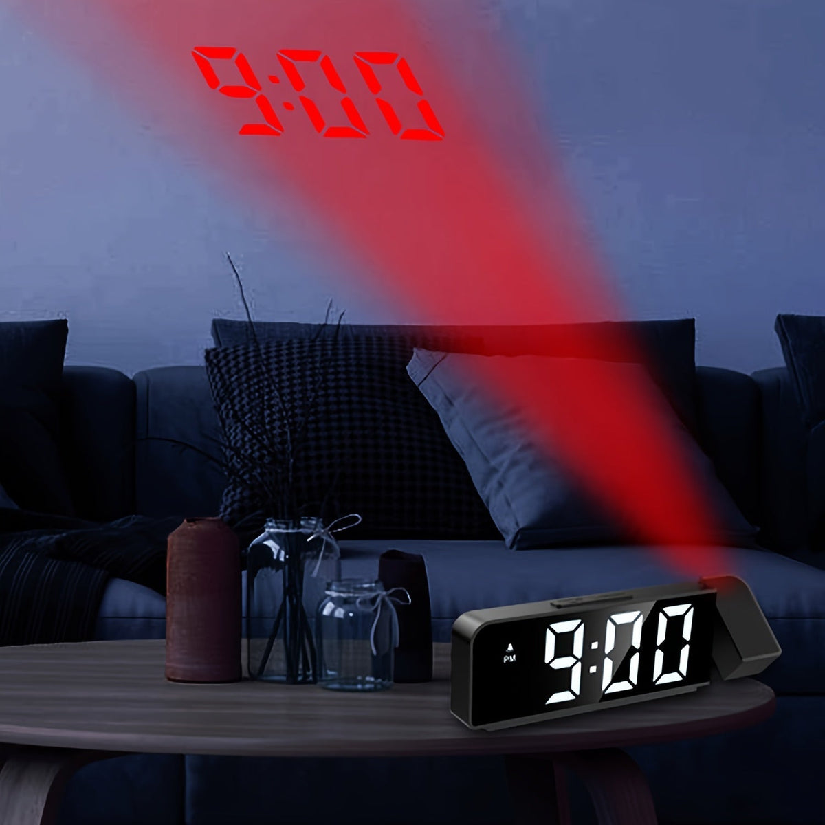 ProjecTime Clock - LED Projection Alarm Clock with Temperature Display