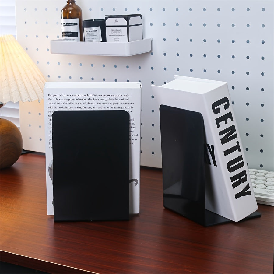 ClearStand - Elegant Clear Bookends, Set of 2