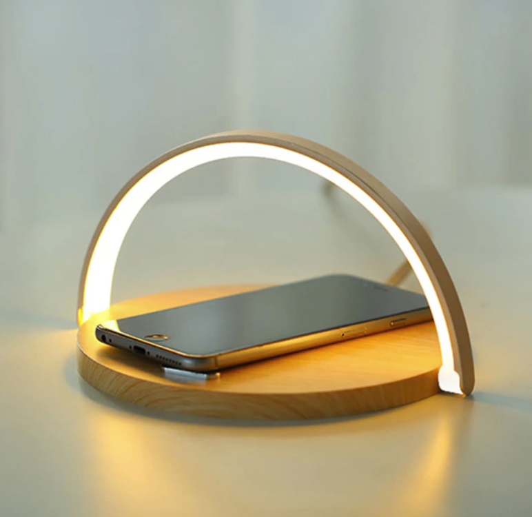 Bowlight Design - Veilleuse 3-en-1 avec Chargeur Qi