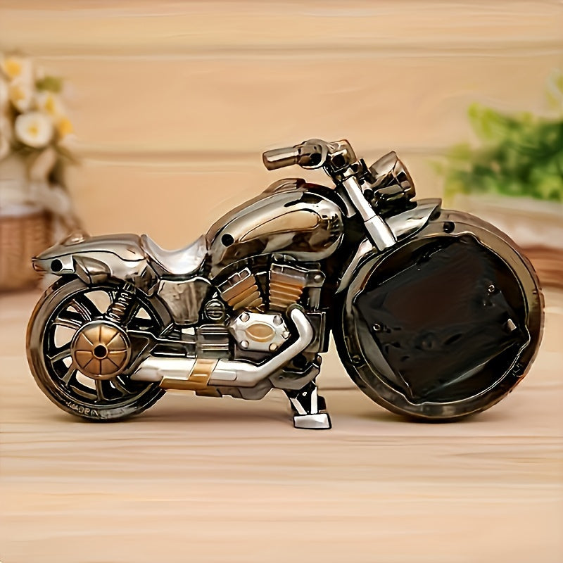 MotoClock - Cartoon Motorcycle Design Quartz Alarm Clock