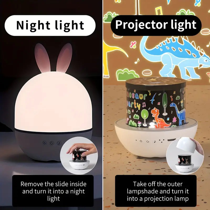 NestGlow - Rabbit Star Projector Baby Night Light