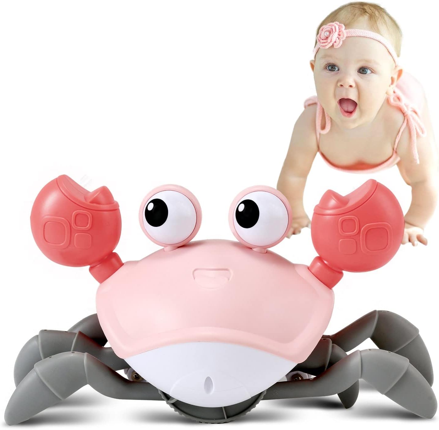 Crawling Crab - Musical Sensory Toy That Encourages Baby to Crawl