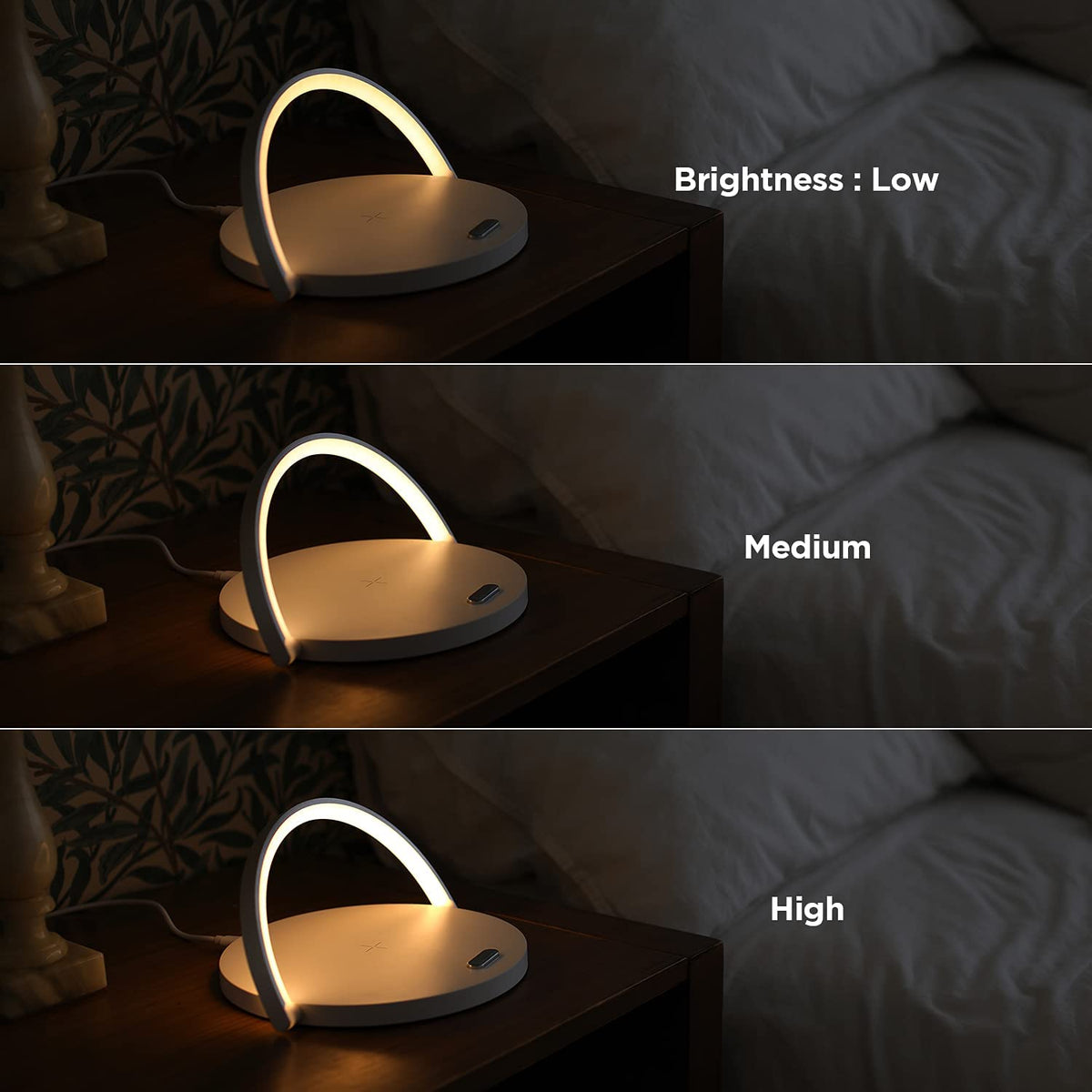 Chargelight 3-in-1 - LED Lamp with Wireless Charger and Phone Stand