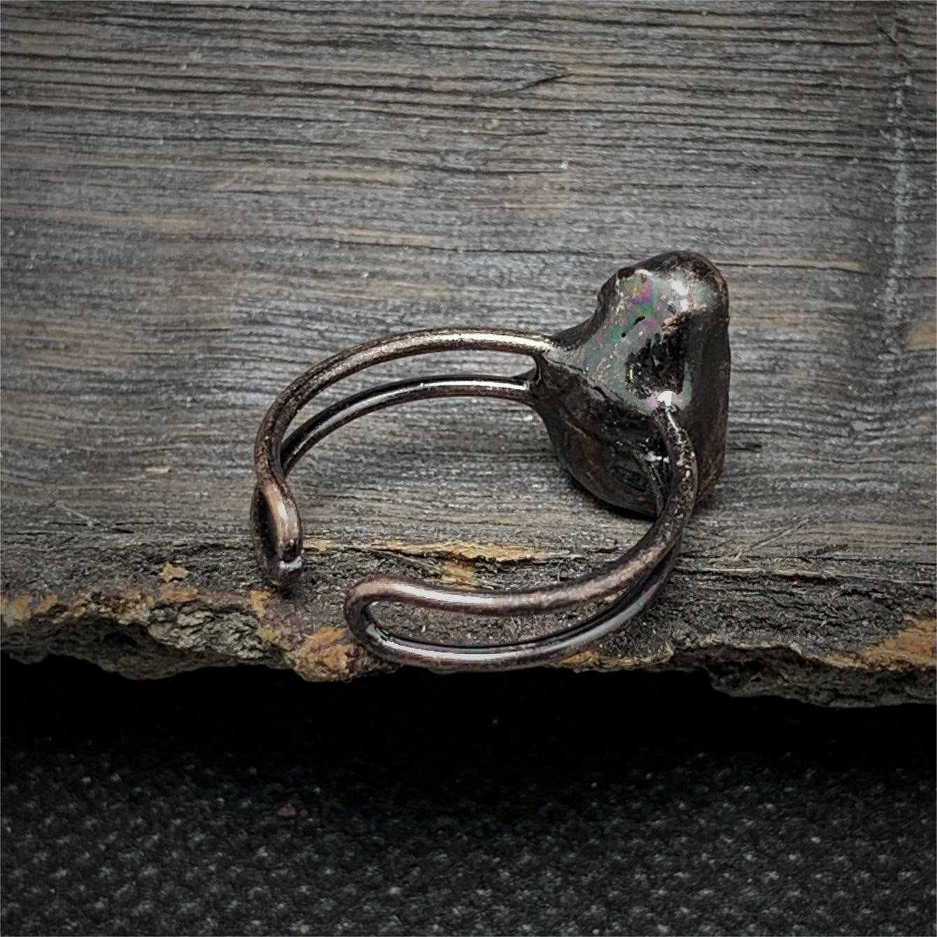 Selina - Bague pierre de naissance naturelle brute réglable