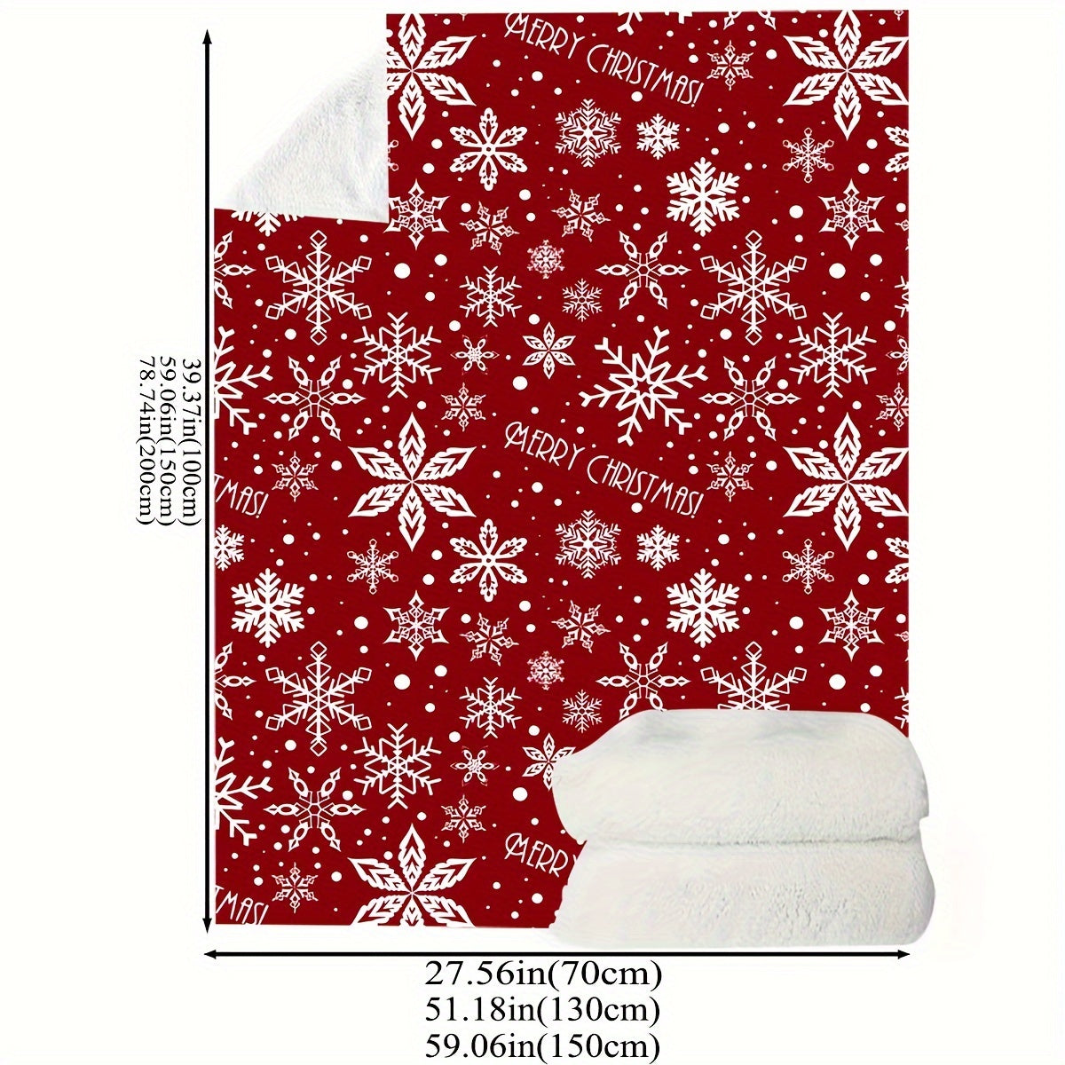 FestiveSnuggle - Soft & Cozy Christmas Fleece Throw Blanket