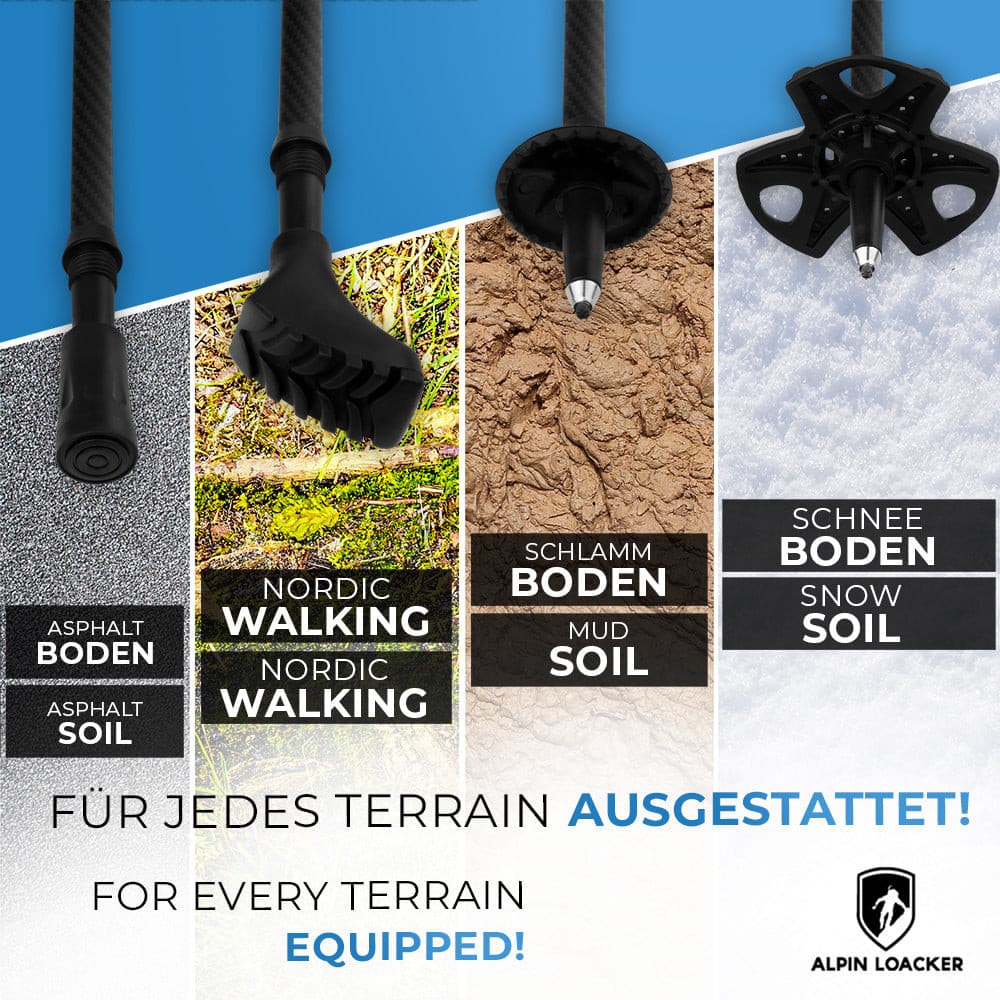 UltraLight Trekking Poles - Bâtons Pliables Liège