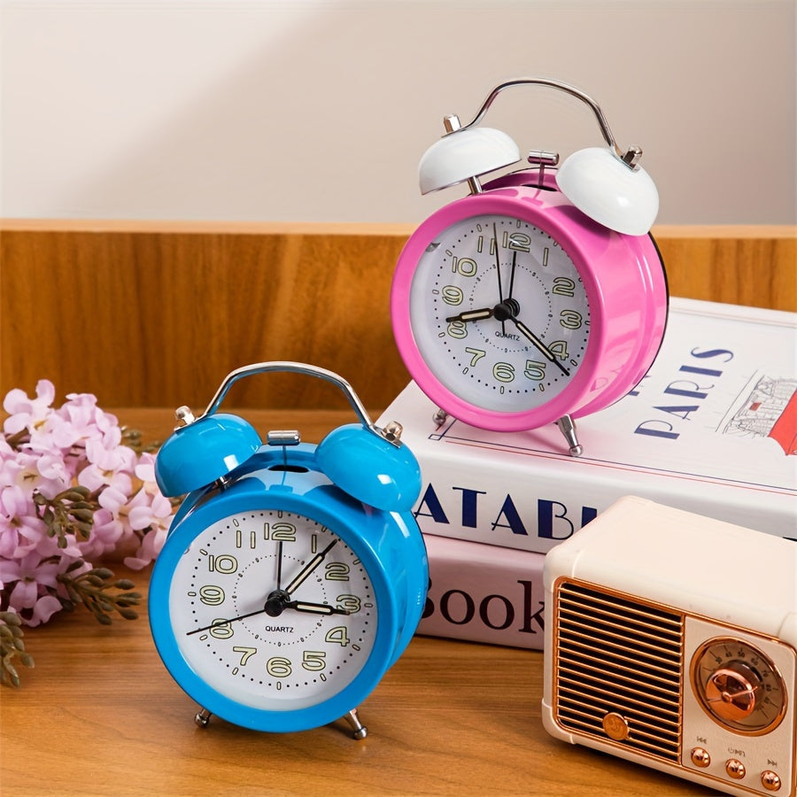 ChimeVintage Alarm - Retro Bell Alarm Clock with LED Night Light