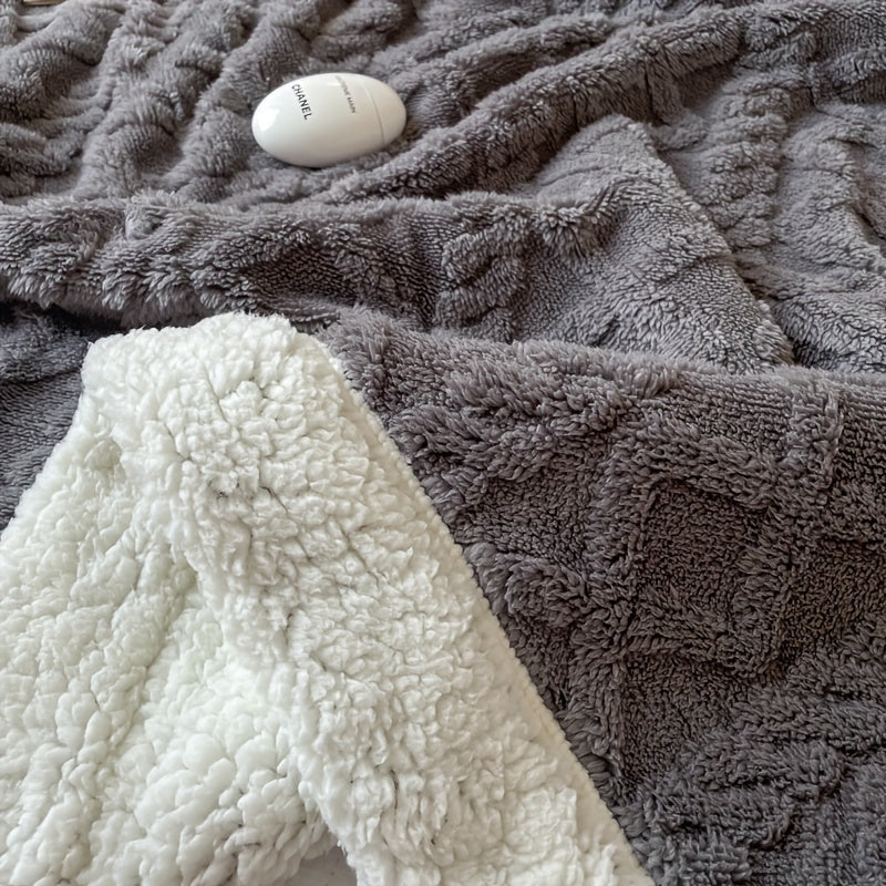 HearthWeave - Reversible Fleece Throw Blanket for Cozy Comfort