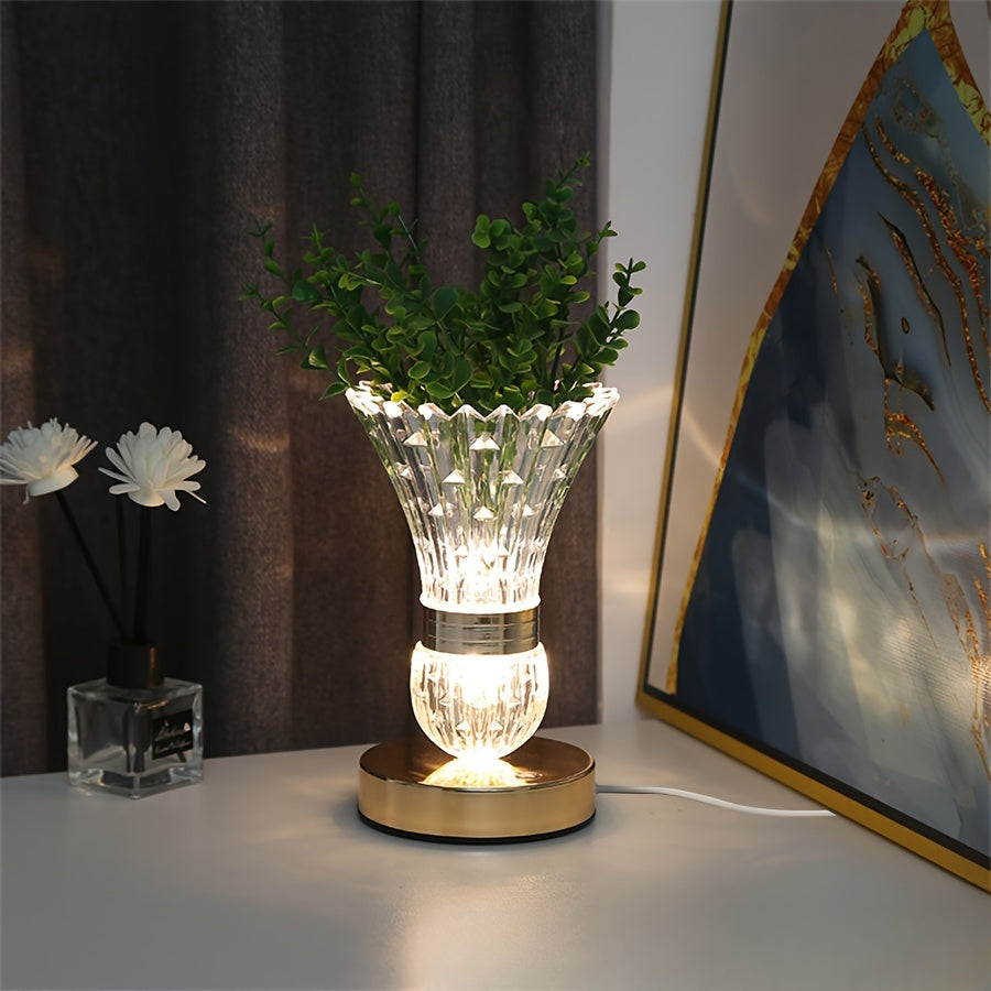 Brycestone Lamp - Luxury LED Crystal-Effect Table Lamp
