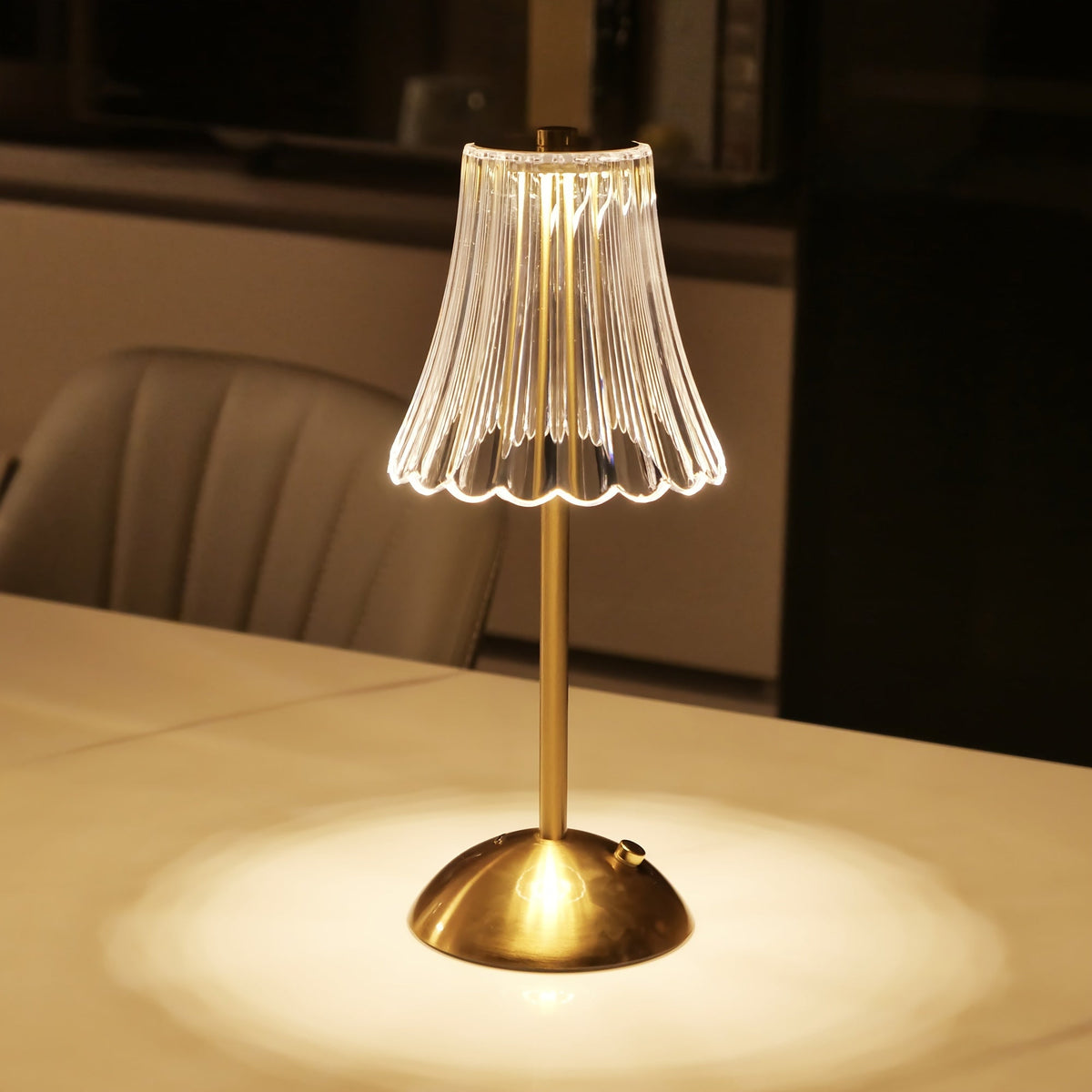 Crystaluxe - Crystal LED Table Lamp with Touch Control
