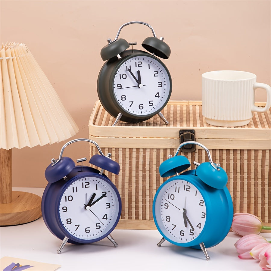 TimeRing Clock - Retro Metal Alarm Clock with Timeless Design
