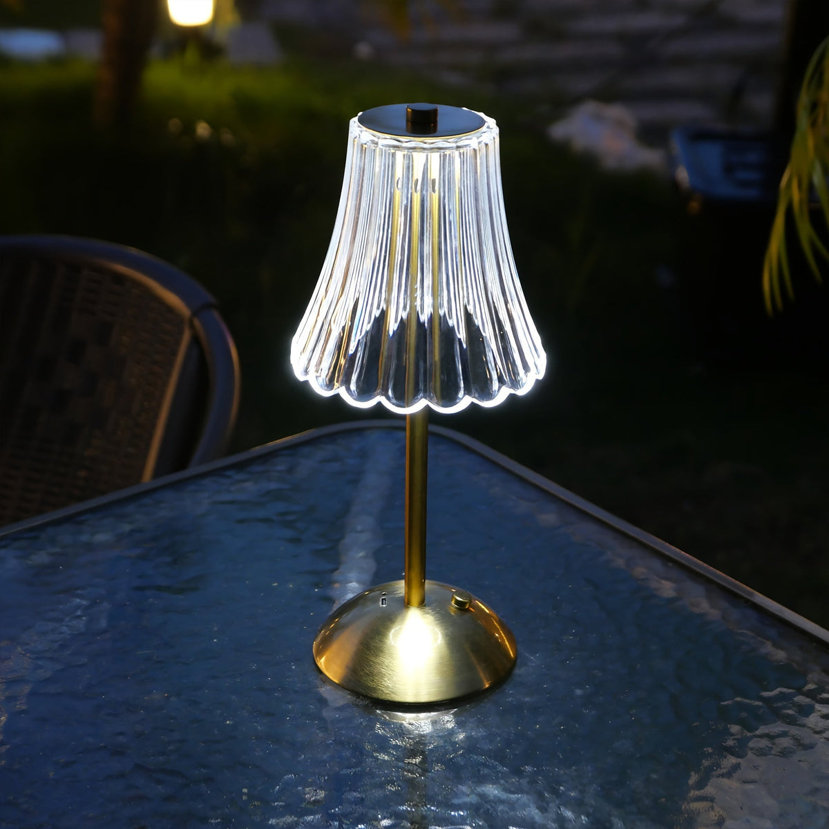 Crystaluxe - Crystal LED Table Lamp with Touch Control