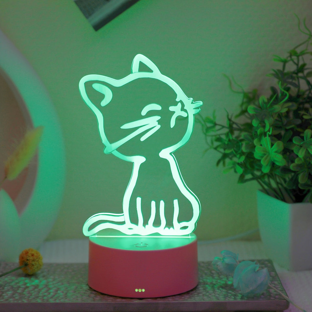 GlowPaw - 3D Touch LED Cat Night Light
