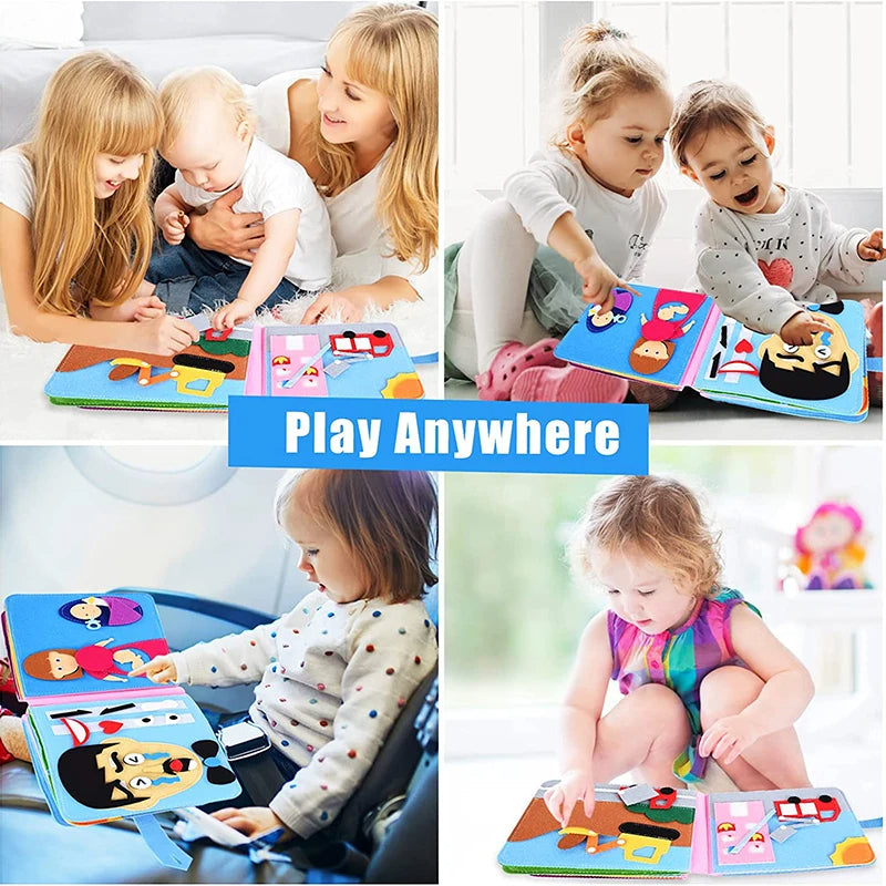 JollyTouch - 3D Montessori Activity Board, Sensory Toy for Babies 0-3 Years