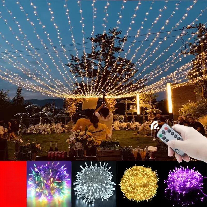FestiveGlow - Guirlande lumineuse LED d'exterieur pour fetes et Noel