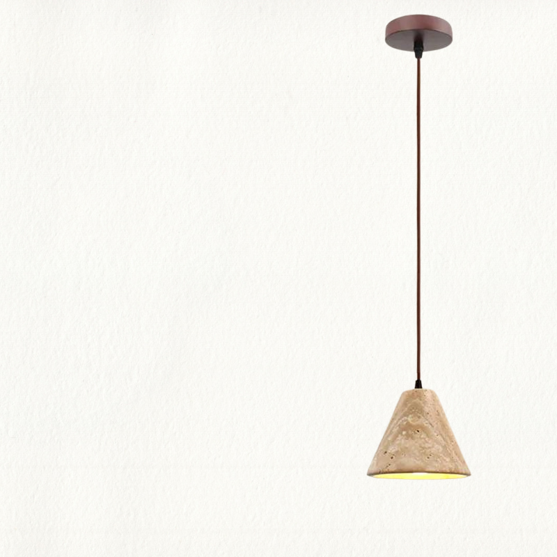 TranquilGlow Chandelier - Wabi-Sabi Stone Chandelier for a Calming Glow