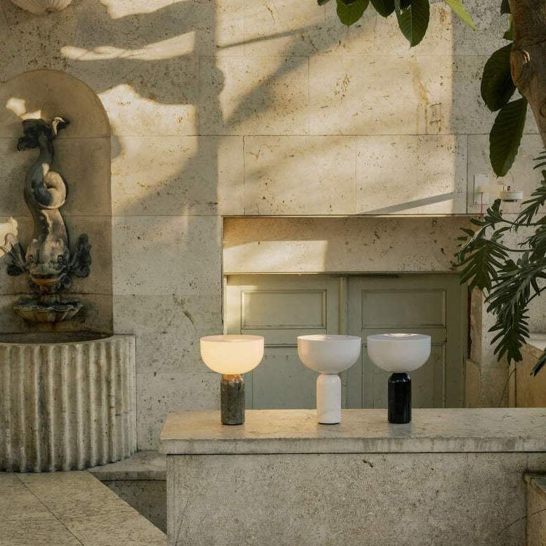 MarbleLuxe Lamp - Marble Table Lamp with Gold Accents