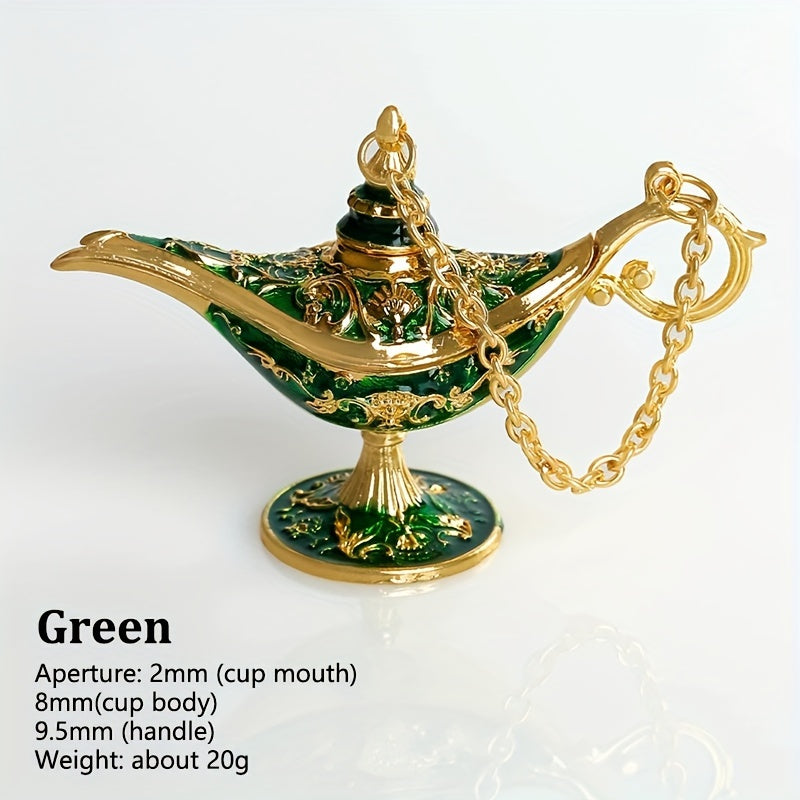 AladdinWish Lamp - Vintage Metal Oil Lamp for Oriental Decor