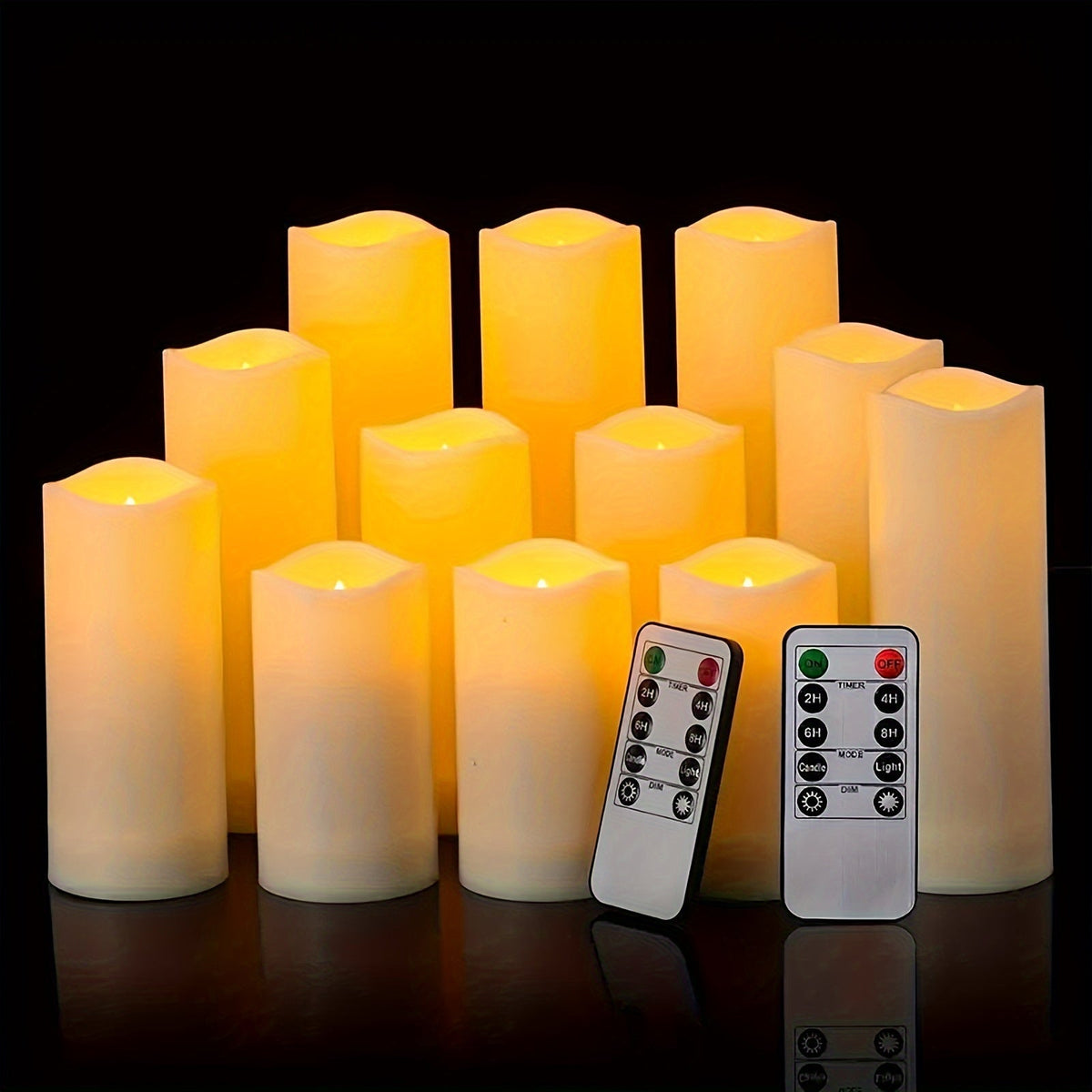 FlameFree - Waterproof LED Candle Set with Remote Control and Timer